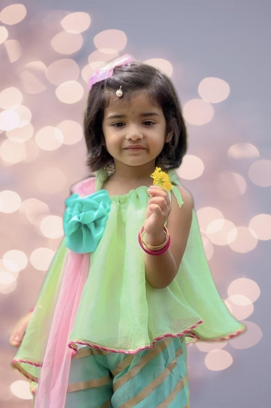 kids Partywear Ethnic Wear plazo set for girls