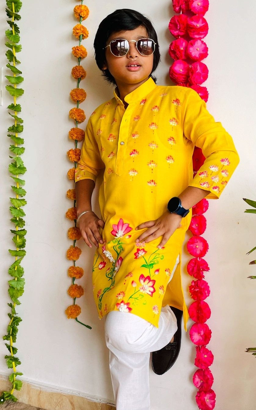 Himank Style 100% Cotton kurta Set for Boys