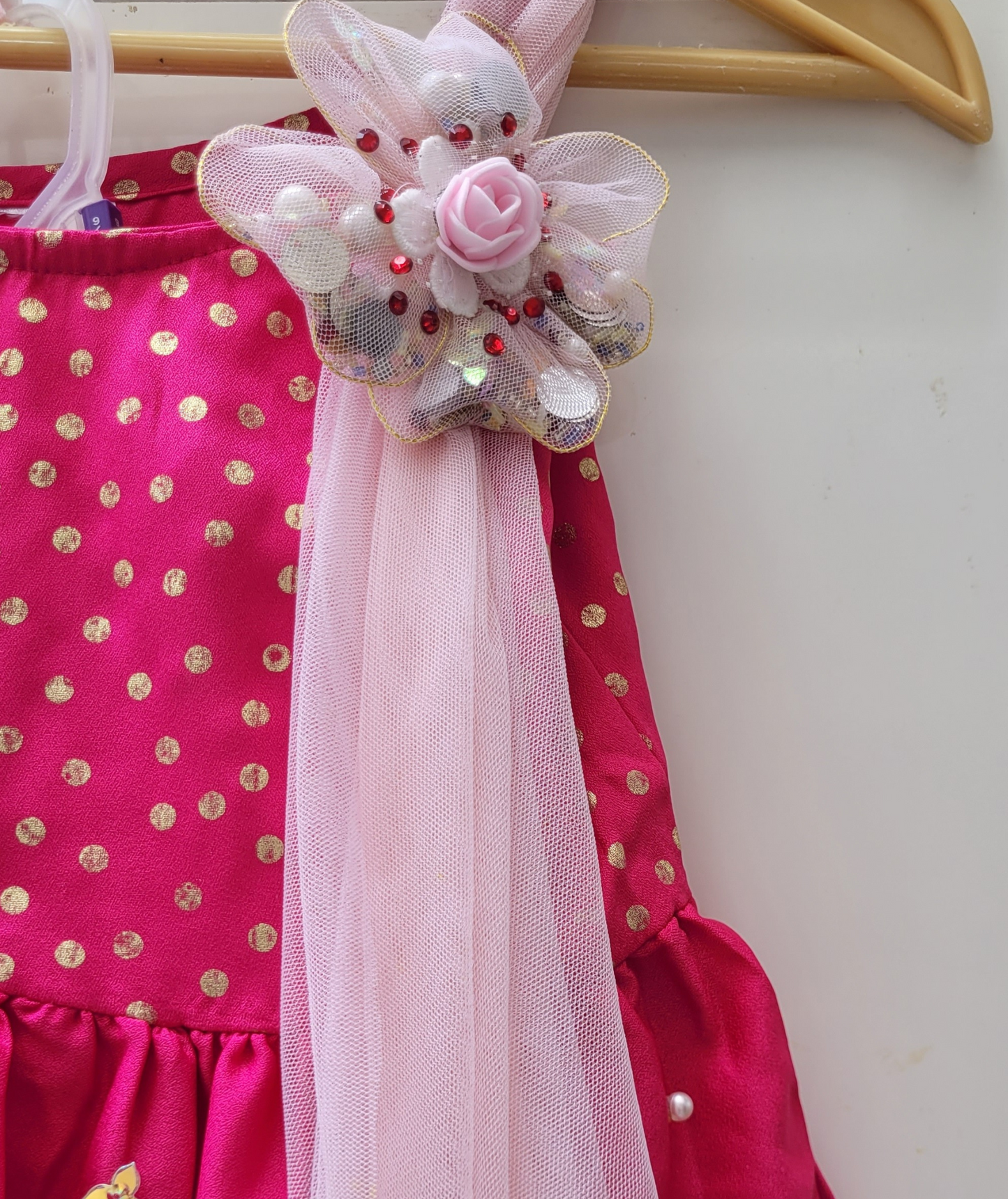 Pink Ethnic Party Wear Sharara Style kurta Set for girls