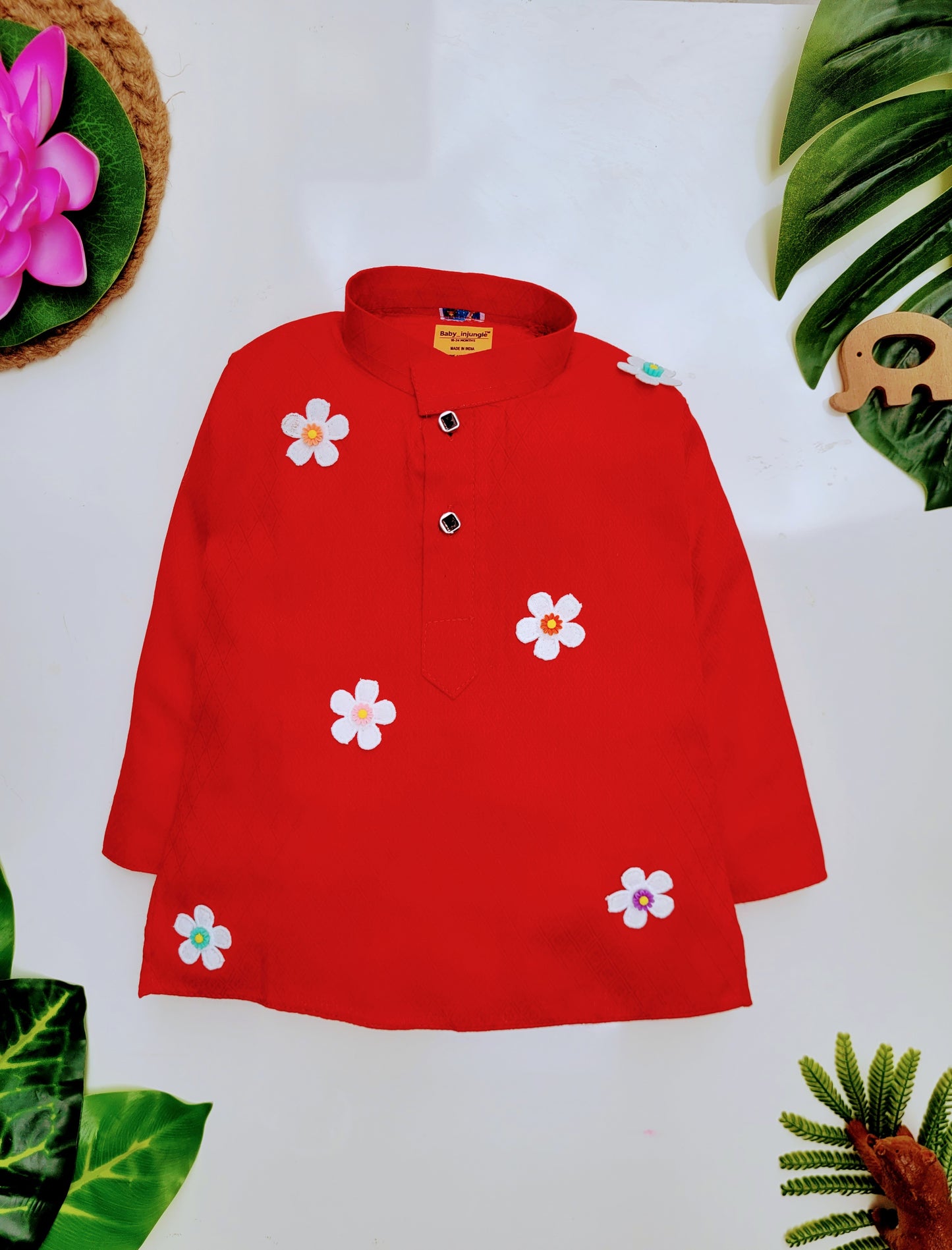 Babynjungle kids - Infant Ethnic wear 100% Cotton Kurta set for Boys