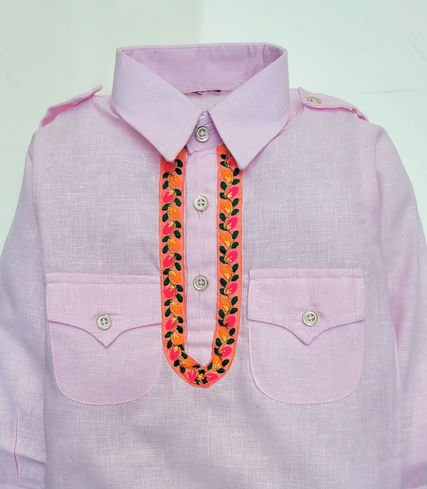 Babynjungle 100% Cotton Kids Ethnic Wear Pathani kurta set for Boys